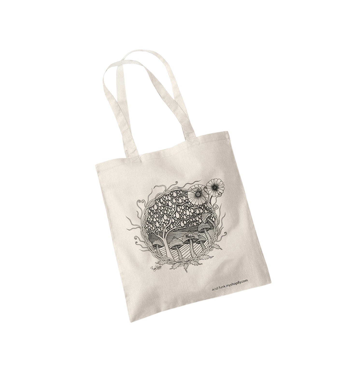 Ryn Rose Mushroom Tote Bag