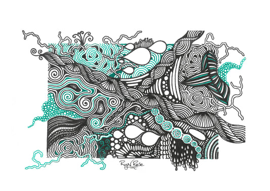 Selected from the Ryn Rose 2023 "100-day challenge" collection.  Hand drawn Art inspired by nature.